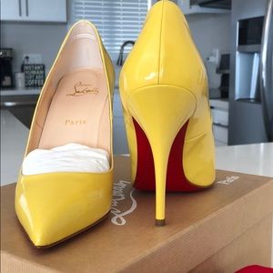 Christian Louboutin Batignolles 100 Patent Canari